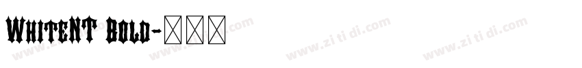 WhiteNT Bold字体转换